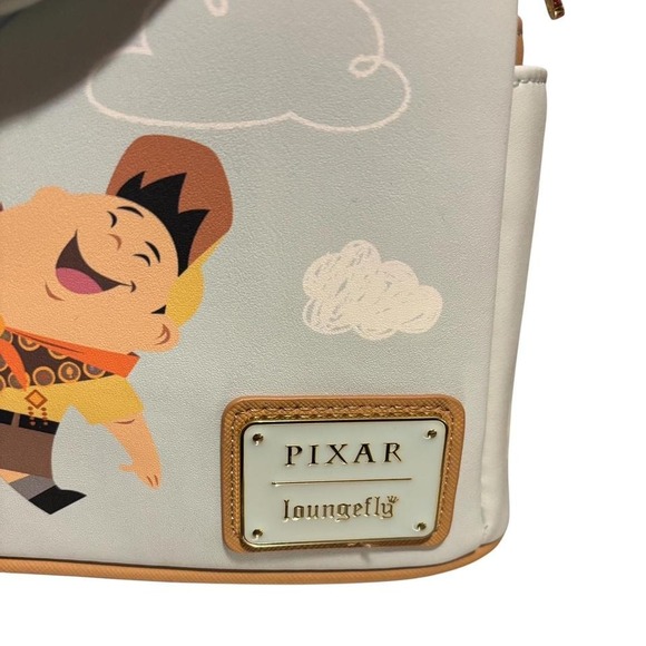 Loungefly Pixar Up Backpack Disney Russell Heart Balloon NWT - Picture 2 of 7